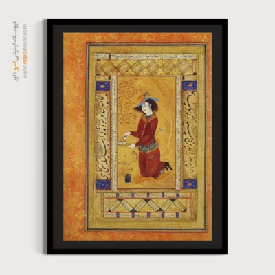 خرید مینیاتور هنر ایرانی - ساقی – تابلو نقاشی ایرانی - اسپو دکور