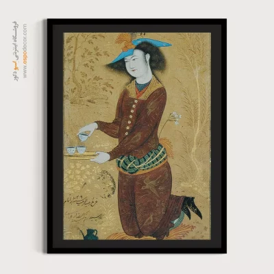 خرید نقاشی اصیل ایرانی - ساقی – تابلو نقاشی ایرانی - اسپو دکور