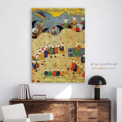 خرید هنرهای دستی - سخن‌های زیبنده دلنواز  – تابلو نقاشی ایرانی - اسپو دکور