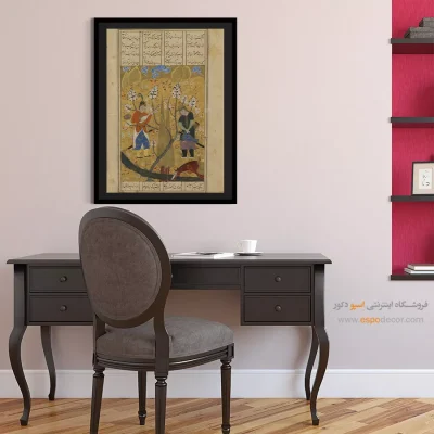 سایت خرید و فروش تابلو نقاشی - سفر گیو به توران – تابلو نقاشی ایرانی - اسپو دکور