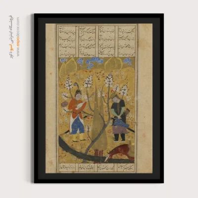 سایت خرید و فروش تابلو نقاشی - سفر گیو به توران – تابلو نقاشی ایرانی - اسپو دکور