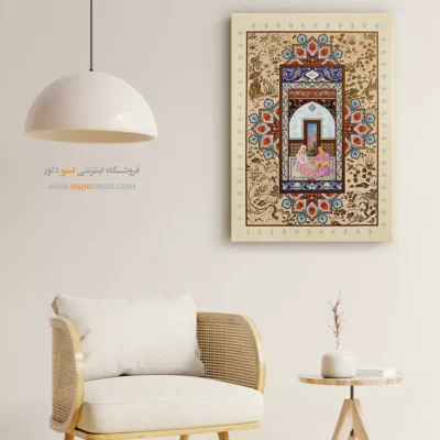 فروش تابلو نقاشی چاپی - سیاوش و فرنگیس – تابلو نقاشی ایرانی - اسپو دکور