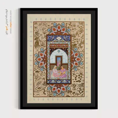 فروش تابلو نقاشی چاپی - سیاوش و فرنگیس – تابلو نقاشی ایرانی - اسپو دکور