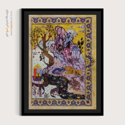 قیمت تابلو نقاشی - لیلی و مجنون – تابلو نقاشی ایرانی - اسپو دکور