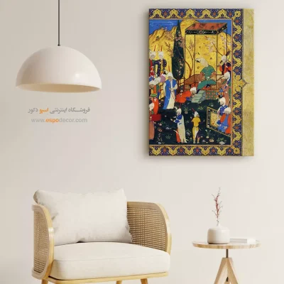 شاهکارهای کتاب پنج گنج نظامی  – تابلو نقاشی ایرانی - قیمت تابلو نقاشی - اسپو دکور