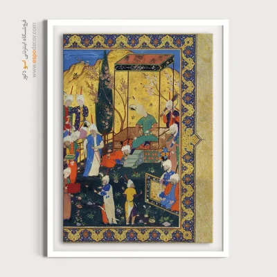 شاهکارهای کتاب پنج گنج نظامی  – تابلو نقاشی ایرانی - قیمت تابلو نقاشی - اسپو دکور
