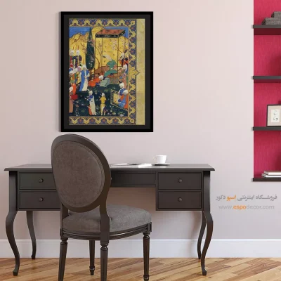 شاهکارهای کتاب پنج گنج نظامی  – تابلو نقاشی ایرانی - قیمت تابلو نقاشی - اسپو دکور