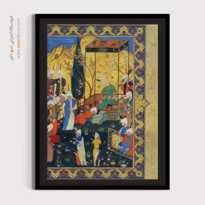 قیمت تابلو نقاشی - شاهکارهای کتاب پنج گنج نظامی  – تابلو نقاشی ایرانی - اسپو دکور