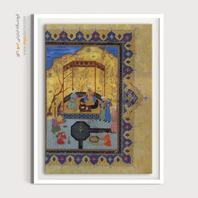 قیمت تابلو نقاشی مدرن - شاهکارهای کتاب پنج گنج نظامی – تابلو نقاشی ایرانی - اسپو دکور