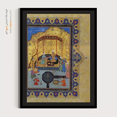 قیمت تابلو نقاشی مدرن - شاهکارهای کتاب پنج گنج نظامی – تابلو نقاشی ایرانی - اسپو دکور