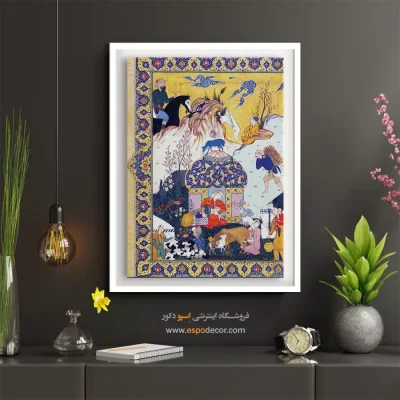 مینیاتور ایرانی - لیلی و مجنون – تابلو نقاشی ایرانی - اسپو دکور