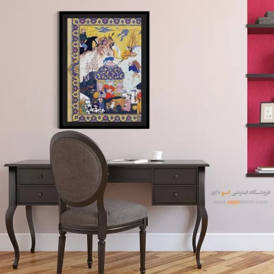 مینیاتور ایرانی - لیلی و مجنون – تابلو نقاشی ایرانی - اسپو دکور