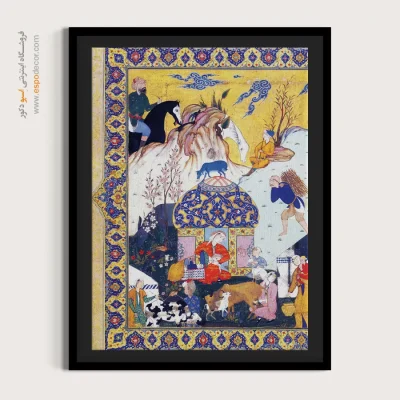 مینیاتور ایرانی - لیلی و مجنون – تابلو نقاشی ایرانی - اسپو دکور