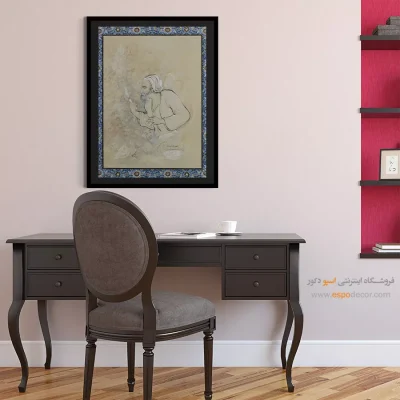 نقاشی های قهوهخانهای - دی شیخ با چراغ همی گشت گرد شهر – تابلو نقاشی ایرانی - اسپو دکور