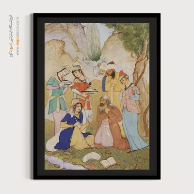 نگارگری - شیخ صنعان – تابلو نقاشی ایرانی - اسپو دکور