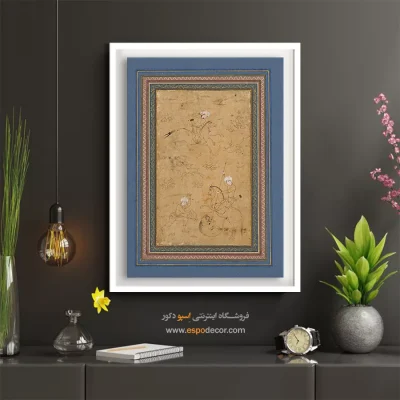 هنر دستی - صحنه شکار – تابلو نقاشی ایرانی - اسپو دکور