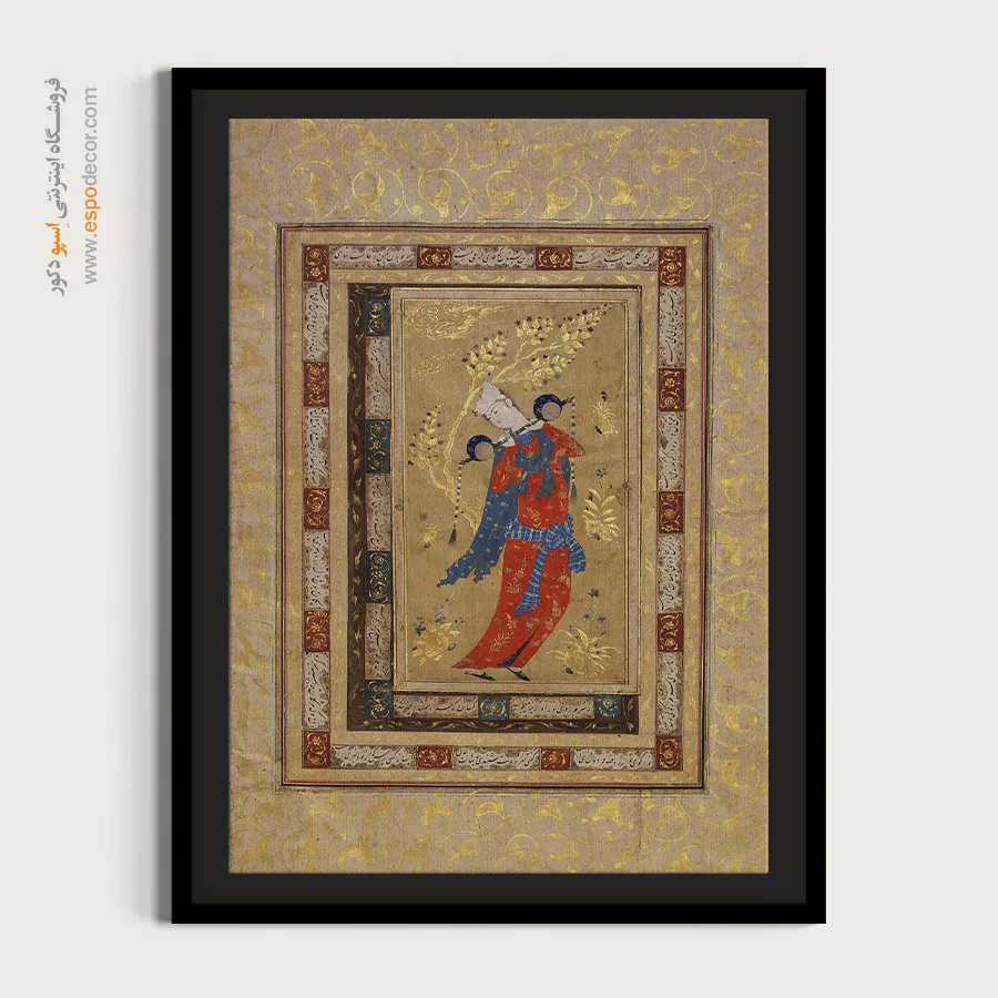 هنر سنتی ایرانی - آلبوم صفوی – تابلو نقاشی ایرانی - اسپو دکور