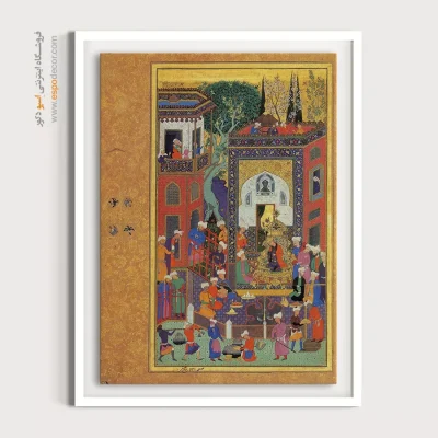 هنر نقاشی ایرانی - بزم شاهی – تابلو نقاشی ایرانی - اسپو دکور