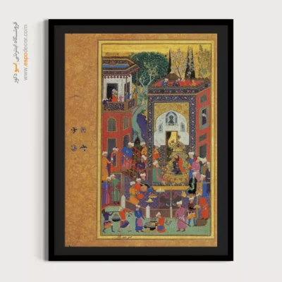 هنر نقاشی ایرانی - بزم شاهی  – تابلو نقاشی ایرانی - اسپو دکور