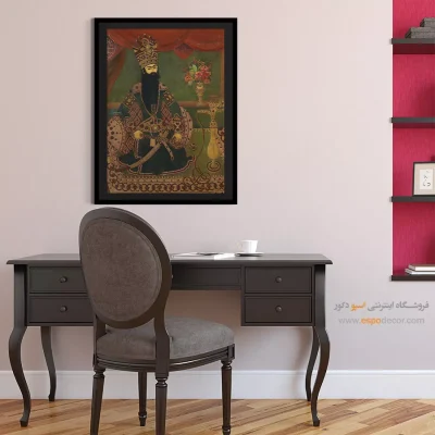 تابلو نقاشی از فتحعلی شاه - فتحعلی شاه قاجار – تابلو نقاشی ایرانی - اسپو دکور