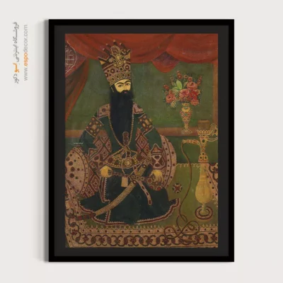 تابلو نقاشی از فتحعلی شاه - فتحعلی شاه قاجار – تابلو نقاشی ایرانی - اسپو دکور