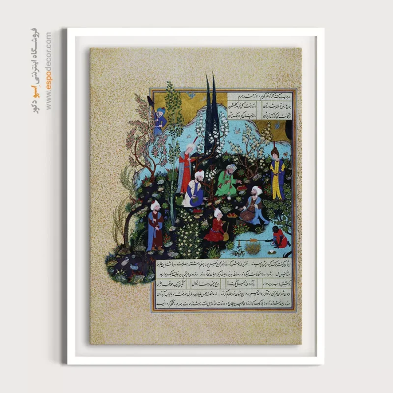 فردوسی و شاعران غزنه - تابلو نقاشی ایرانی - Image 3