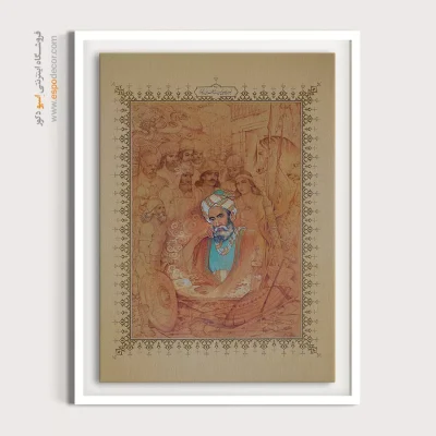 تابلو نقاشی فردوسی - فردوسی – تابلو نقاشی ایرانی - اسپو دکور