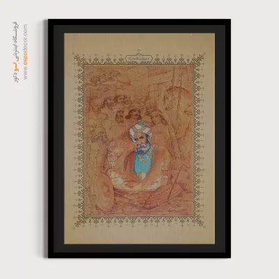 تابلو نقاشی فردوسی - فردوسی – تابلو نقاشی ایرانی - اسپو دکور