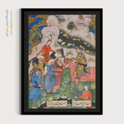 تابلو نقاشی شیرین و فرهاد - شیرین و فرهاد – تابلو نقاشی ایرانی - اسپو دکور