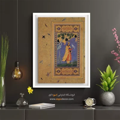 خرید تابلوهای قدیمی ایران - فرخ بیک – تابلو نقاشی ایرانی - اسپو دکور