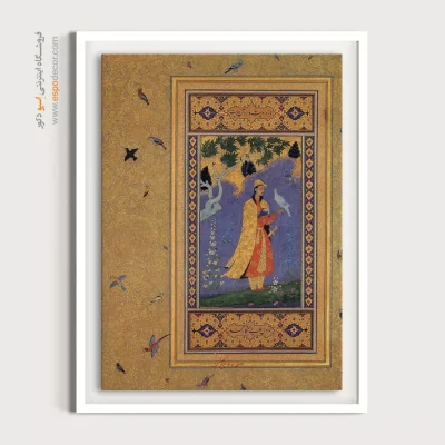 خرید تابلوهای قدیمی ایران - فرخ بیک – تابلو نقاشی ایرانی - اسپو دکور