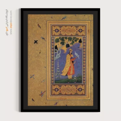 خرید تابلوهای قدیمی ایران - فرخ بیک – تابلو نقاشی ایرانی - اسپو دکور