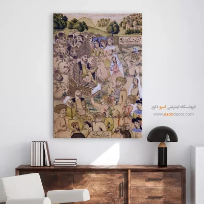 تابلو هنر سنتی ایرانی - داوری سلیمان – تابلو نقاشی ایرانی - اسپو دکور