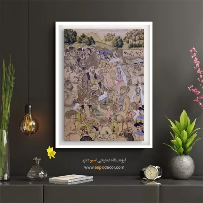 تابلو هنر سنتی ایرانی - داوری سلیمان – تابلو نقاشی ایرانی - اسپو دکور