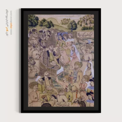 تابلو هنر سنتی ایرانی - داوری سلیمان – تابلو نقاشی ایرانی - اسپو دکور
