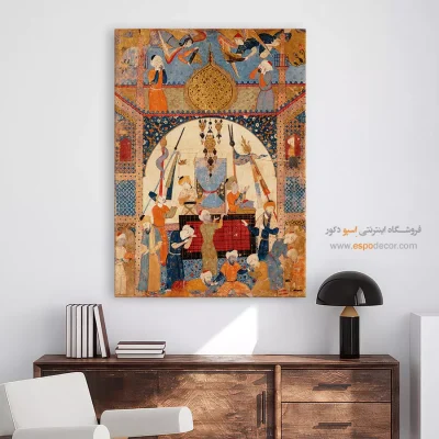 تابلو هنر مینیاتور - کتاب پیشگوییها – تابلو نقاشی ایرانی - اسپو دکور