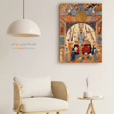 تابلو هنر مینیاتور - کتاب پیشگوییها – تابلو نقاشی ایرانی - اسپو دکور