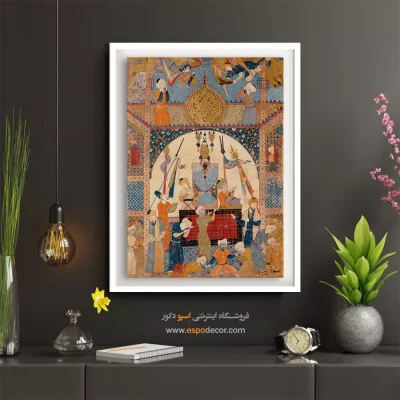 تابلو هنر مینیاتور - کتاب پیشگوییها – تابلو نقاشی ایرانی - اسپو دکور