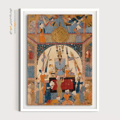 تابلو هنر مینیاتور - کتاب پیشگوییها – تابلو نقاشی ایرانی - اسپو دکور