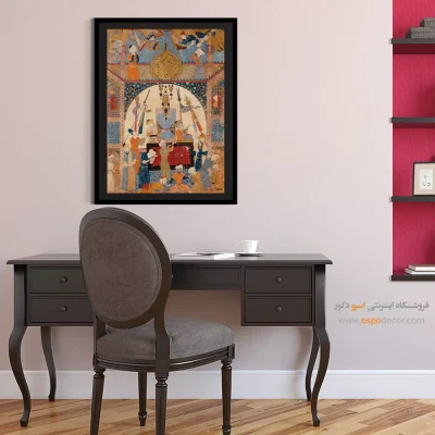 تابلو هنر مینیاتور - کتاب پیشگوییها – تابلو نقاشی ایرانی - اسپو دکور