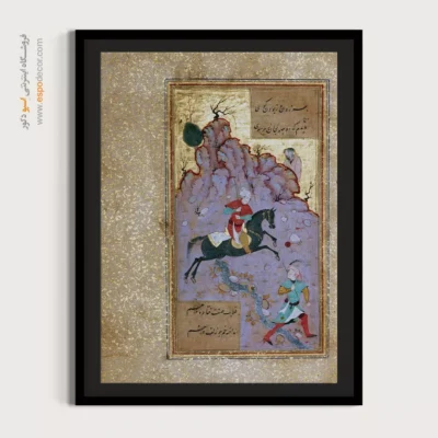 تابلو نقاشی برای کافه - گوی و چوگان – تابلو نقاشی ایرانی - اسپو دکور