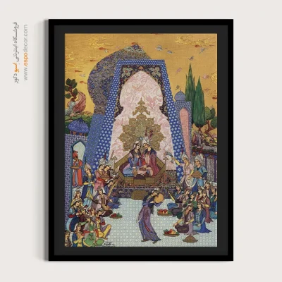 تابلو نقاشی بزرگ - مجموعه گنبد کبود – تابلو نقاشی ایرانی - اسپو دکور