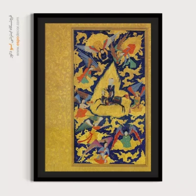 خرید تابلو نقاشی معراج پیامبر - معراج پیامبر – تابلو نقاشی ایرانی - اسپو دکور