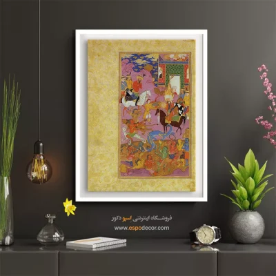 خرید تابلو معراج پیامبر - معراج پیامبر – تابلو نقاشی ایرانی - اسپو دکور