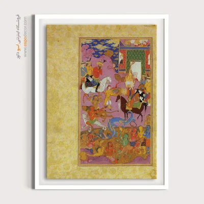 خرید تابلو معراج پیامبر - معراج پیامبر – تابلو نقاشی ایرانی - اسپو دکور