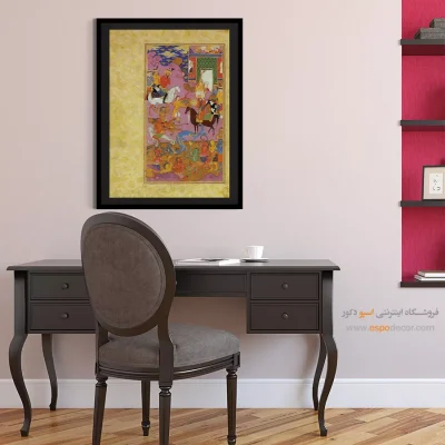 خرید تابلو معراج پیامبر - معراج پیامبر – تابلو نقاشی ایرانی - اسپو دکور