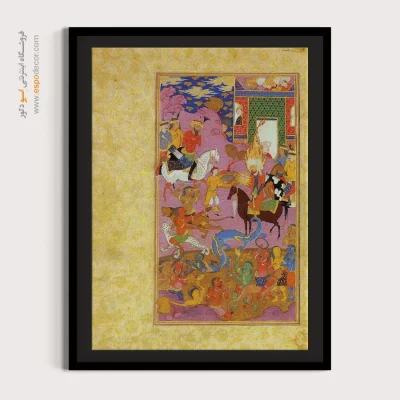 خرید تابلو معراج پیامبر - معراج پیامبر – تابلو نقاشی ایرانی - اسپو دکور