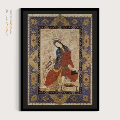 تابلو نقاشان معروف ایران - اثر میرزا آقا امامی – تابلو نقاشی ایرانی - اسپو دکور