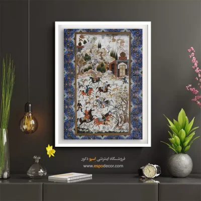 تابلو نقاشی ایرانی قدیمی - اثر میرزا آقا امامی – تابلو نقاشی ایرانی - اسپو دکور