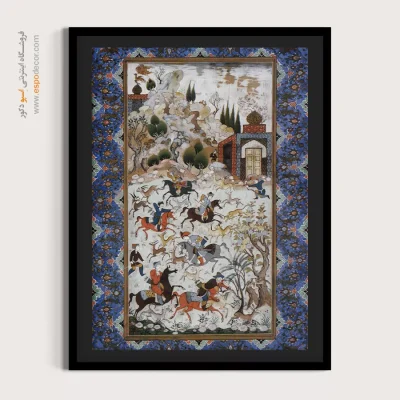 تابلو نقاشی ایرانی قدیمی - اثر میرزا آقا امامی – تابلو نقاشی ایرانی - اسپو دکور